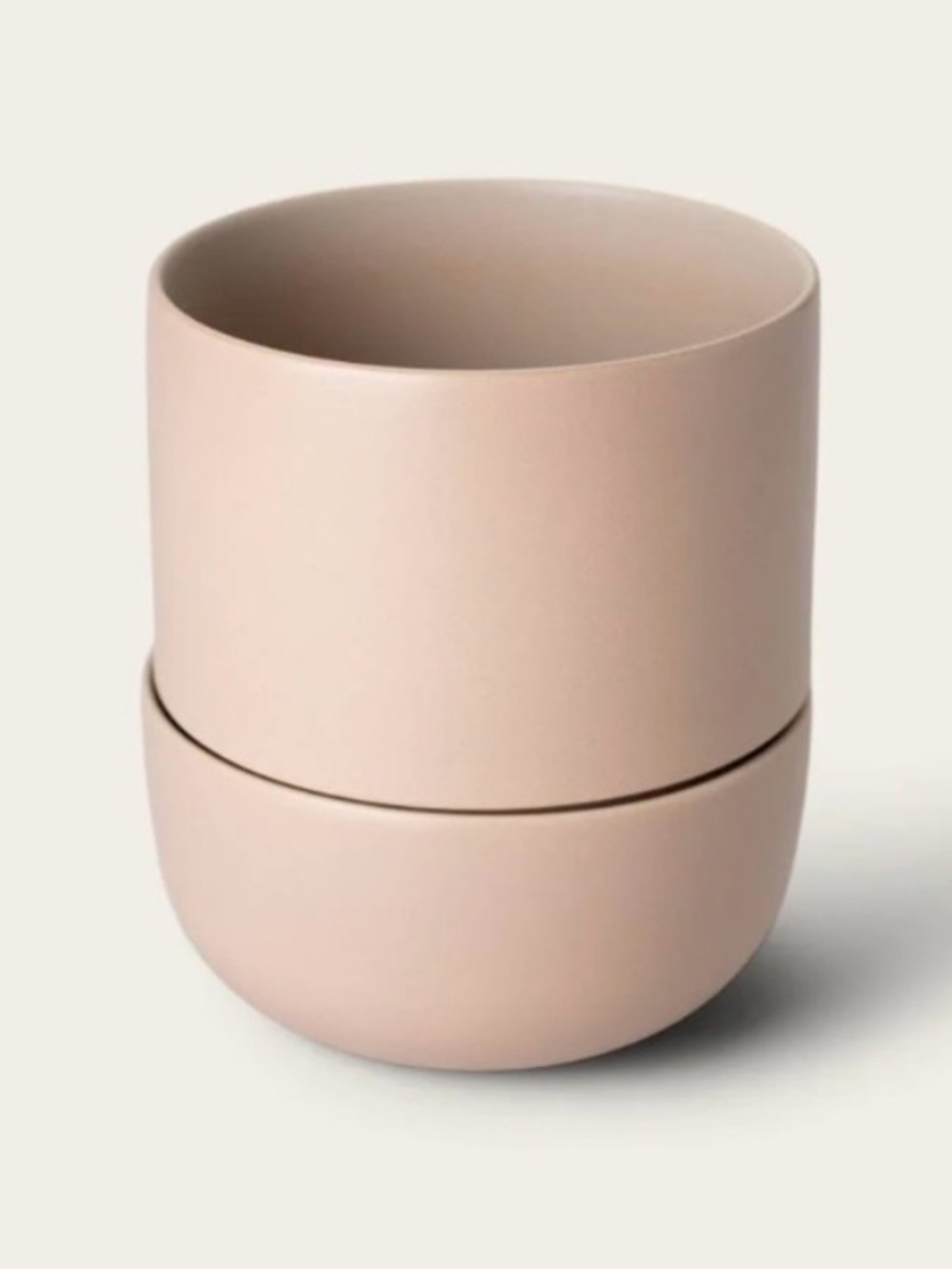 NWT Fable Home Large Planter Shoreline Sand Matte Ceramic Minimalist Boho Pot